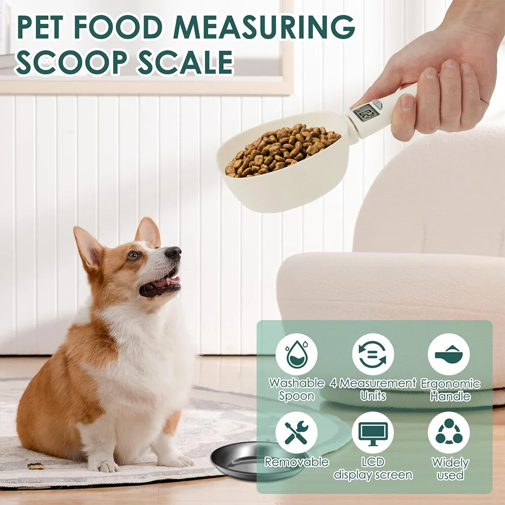 Electronic Measuring Spoon Digital Spoon Scale LED Display 800g/1g Precision Daily Meals Pet Dog Food Gadgets Kitchen