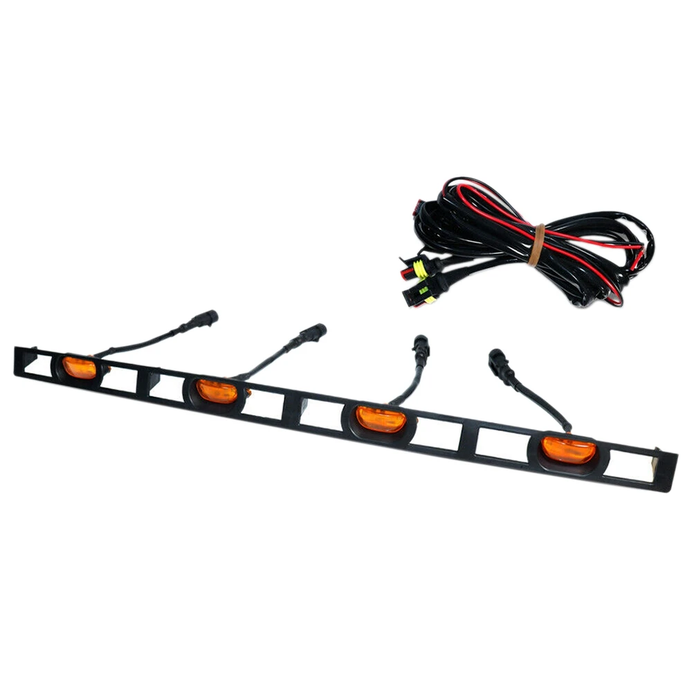 

Car Front Hood Grille Amber LED Lights Assy with Wire Harness for Toyota Tacoma
