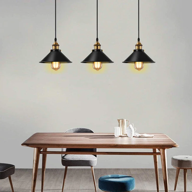 Vintage Pendant Light Loft Retro Chandelier Pendant Lamp E27 Base Industrial Hanging light Edison Home Lighting Living Room Pendant Lights Pendant Lamp Chandelier Lighting Vintage Pendant Lights