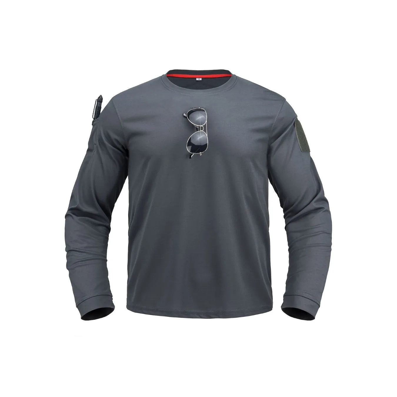 남성용 전술 라운드넥 긴팔 통기성 작업복 티셔츠 (봄, 가을 암벽 등반 및 산악 등반용 상의)