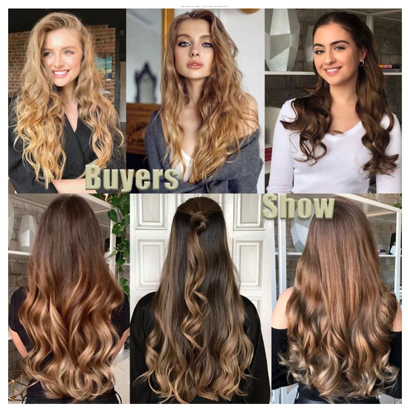 H&STAR 24Inch Synthetic  Extension r Curly Wave 16Clip In Hair Extensions Natural  Hair Pieces Hairpiece for Women False Hair