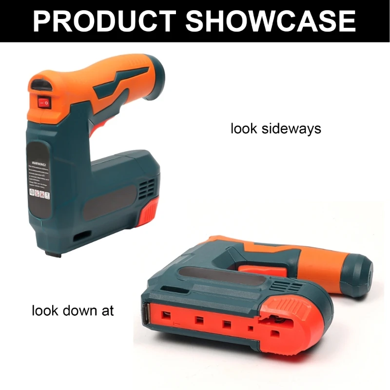 Electric Staple Guns Cordless Upholstery Stapler Guns for Wood Rechargeable Nailer Staple Nails Staple Remover 2