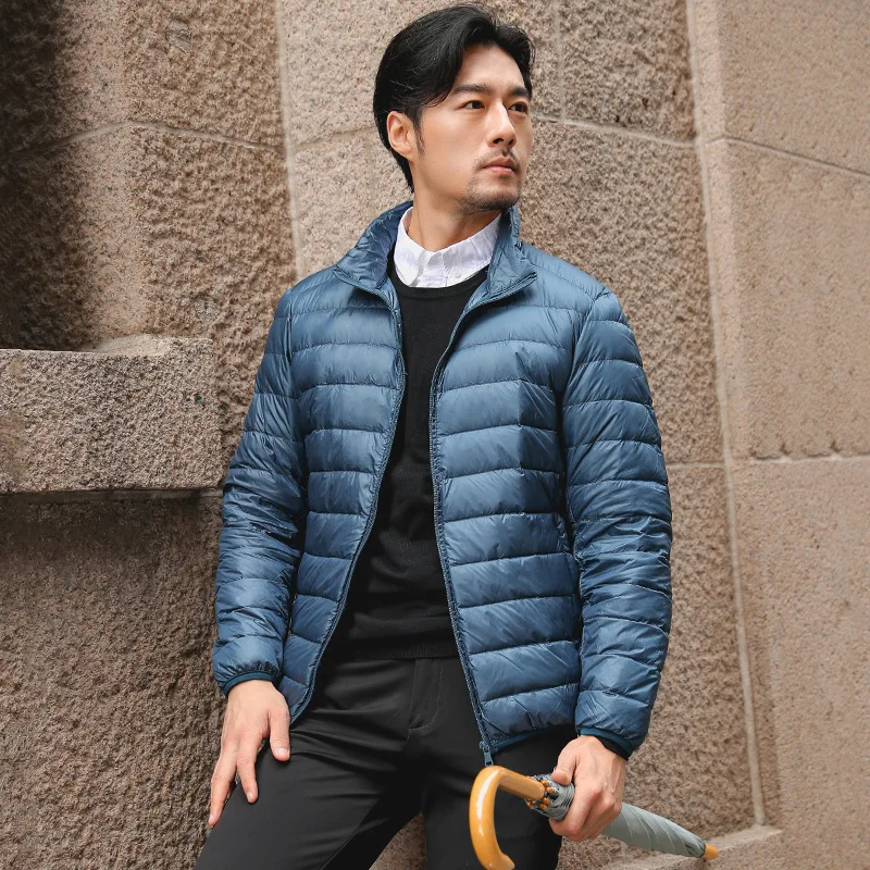 Men Puffer Jackets Autumn Winter Plus Size 10xl 11xl Warm Ultra Lightweight Packable Water-Resistant