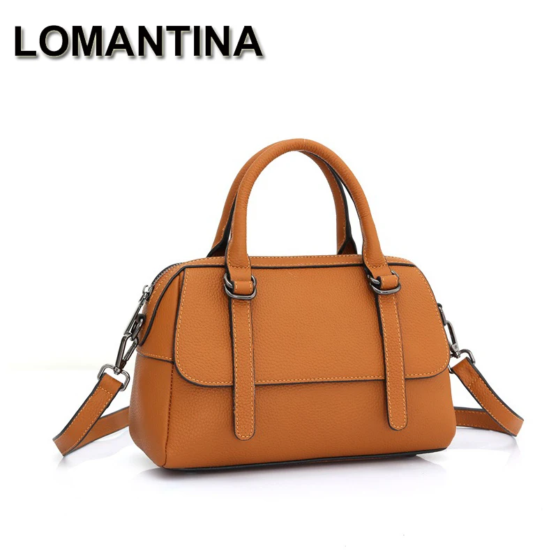 

LOMANTINA Luxury Designer Women Crossbody New Togo Leather Ladies Brand New Handbags Female Quality Fashion Purse Shoulder Bags