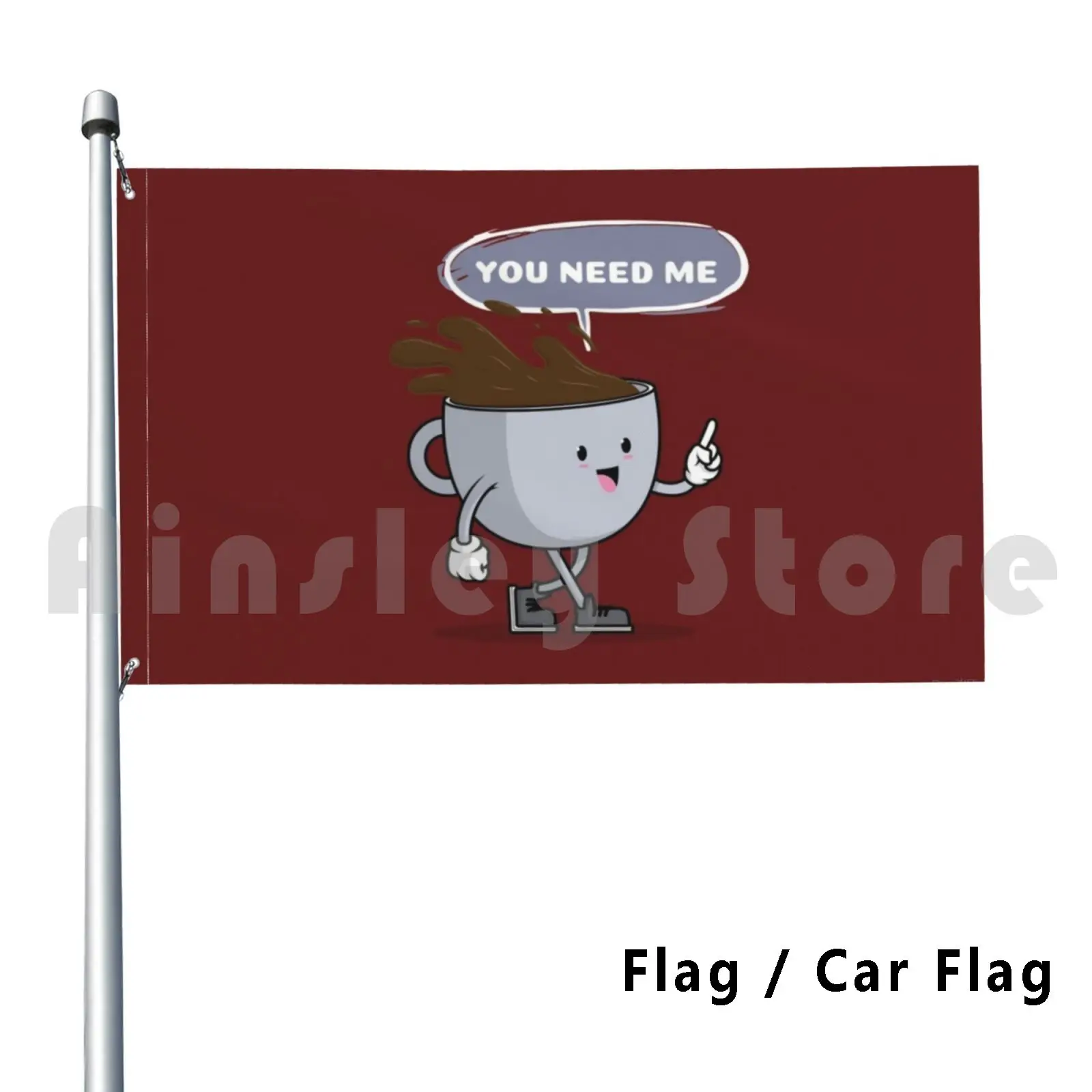 Hai Bisogno Di Me Outdoor Decor Flag Car Flag Coffee Coffee Humor Coffee Day Dogs Libri E Coffee Coffee Lover Latte Koffee