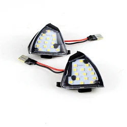 2PCS LED White Under Side Mirror Puddle Light (White Light)