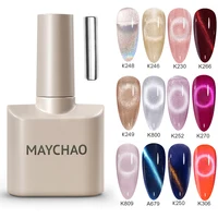 MAYCHAO 12ML Cat Eye Gel Nail Polish With Magnet Soak off UV Holographic Magnetic Rainbow Gel Polish for Nail Art DIY Manicure 1