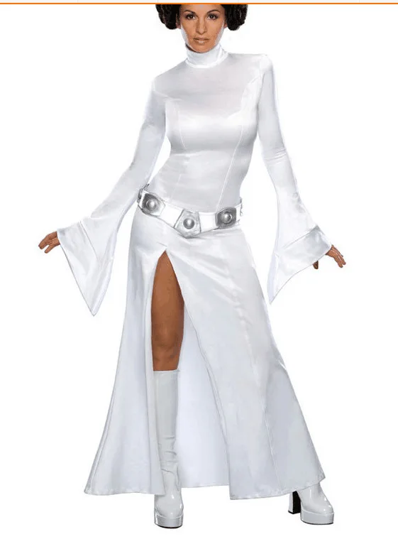 Костюм для косплея из фильма Leia, костюм принцессы Leia, костюм на Хэллоуин, Карнавальный костюм для взрослых женщин, индивидуальный пошив (art.: 3920c66cfc8fa) - 3920c66cfc8fa