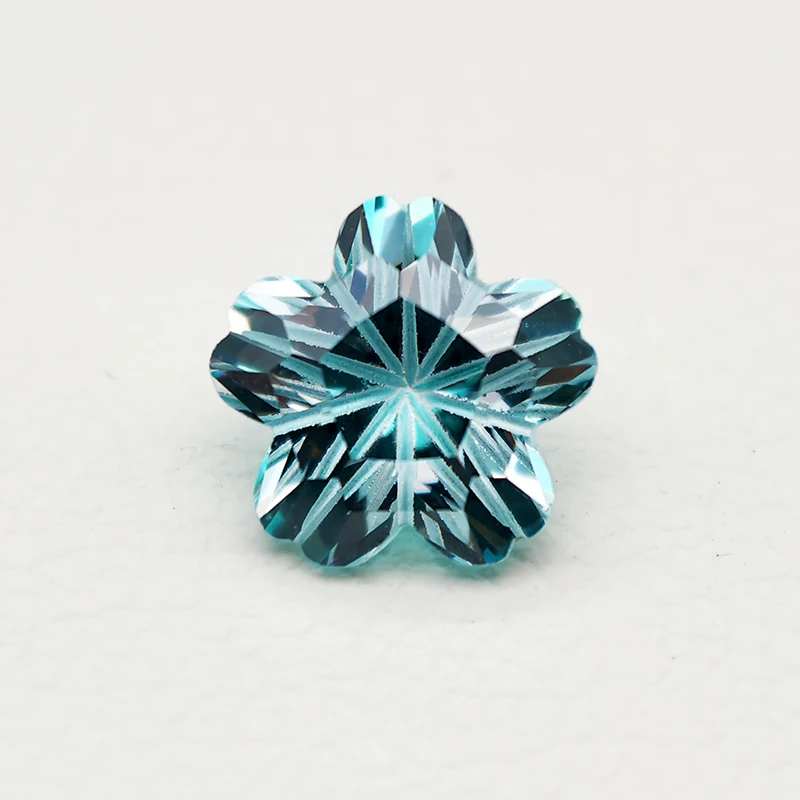 Vibrant Pentagon Sakura Cut Cubic Zirconia Gemstones