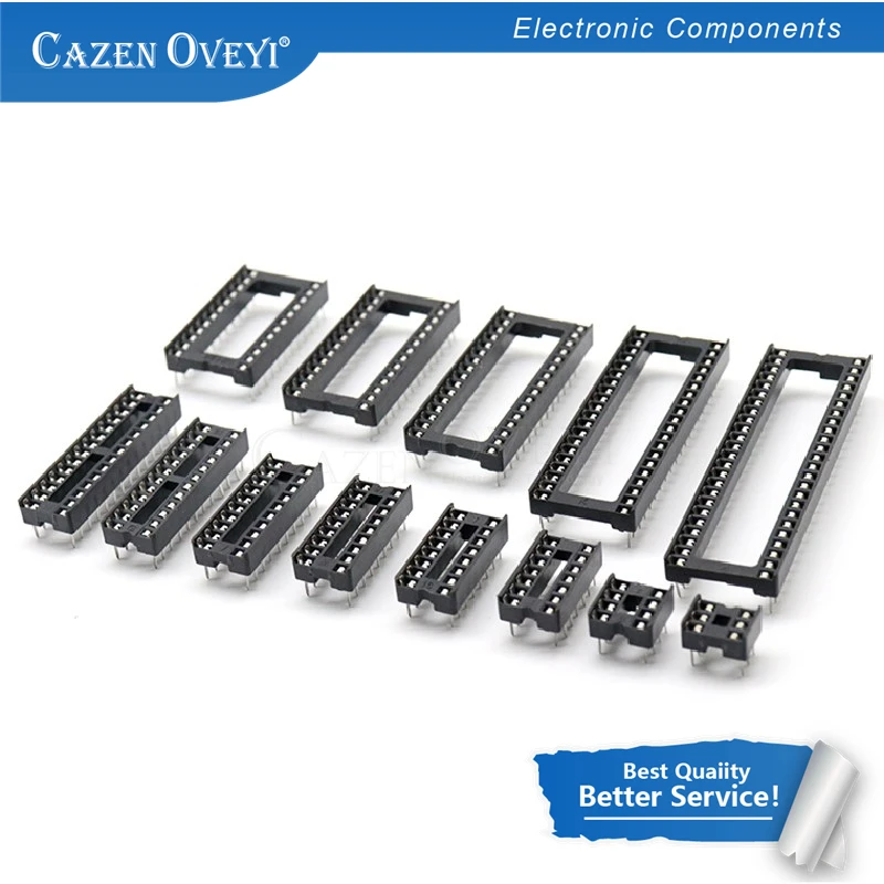 10PCS Steckdosen DIP6 DIP8 DIP14 DIP16 DIP18 DIP20 DIP28 DIP32 DIP40 Pins Stecker DIP Buchse 6 8 14 16 18 20 24 28 32 40 Pin