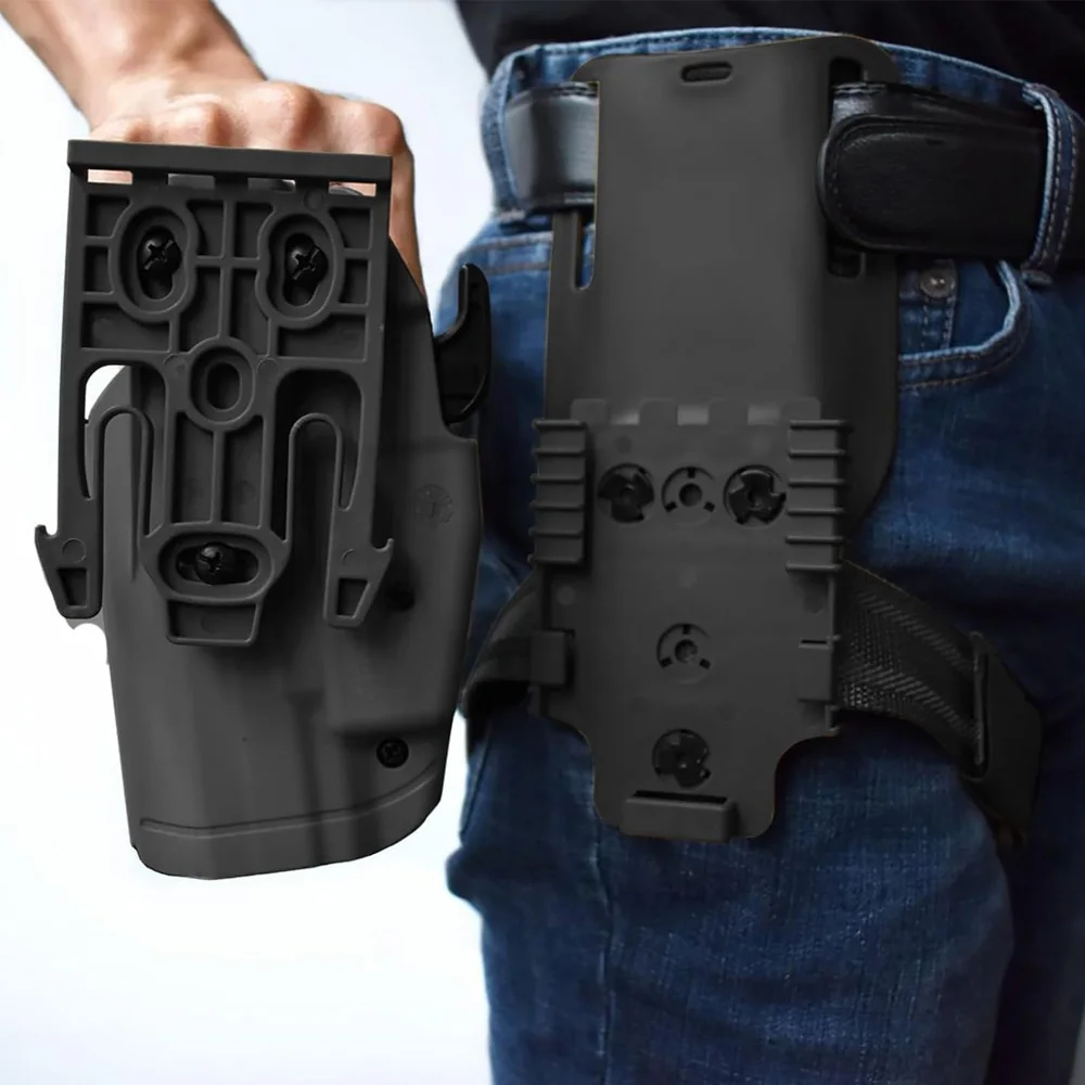 Enhanced Metal Modular Holster Adapter with Tactical Quick Release System