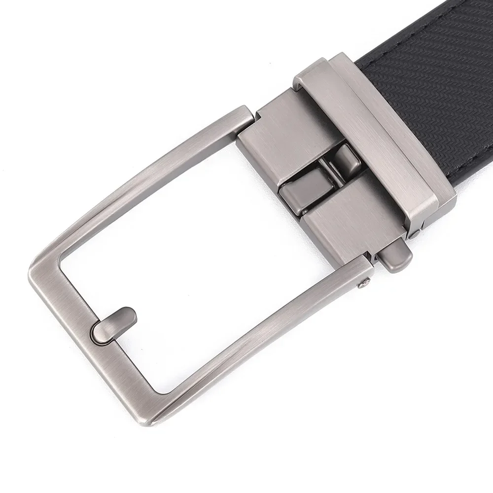 Automatischer Schnallengürtel Verstellbarer Taillengürtel Ohne Löcher Modischer Gürtel für Formelle und Alltägliche Anlässe Premium Rindsleder Ratschengürtel für Herren – Detail 22