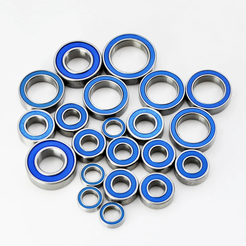 트랙사스 슬래쉬 4x4 VXL 러슬러 스탬피드 HQ727 레모 1/10 볼 베어링용 RC카 업그레이드 부품 고무 밀봉 베어링 키트 세트