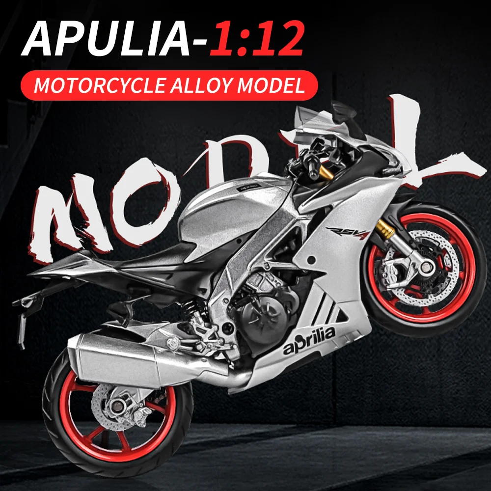 

Модель мотоцикла Apulia Rsv4 1/12, модель из сплава, локомотив, литье под давлением, крупномасштабные детские игрушки, коллекционные предметы для мальчиков, подарки