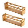 Bamboo Storage Rack Seasoning Rack Red Wine Cup Placement Table Multifunctional Storage Compartment Wooden Shelf Kitchen Tool 2