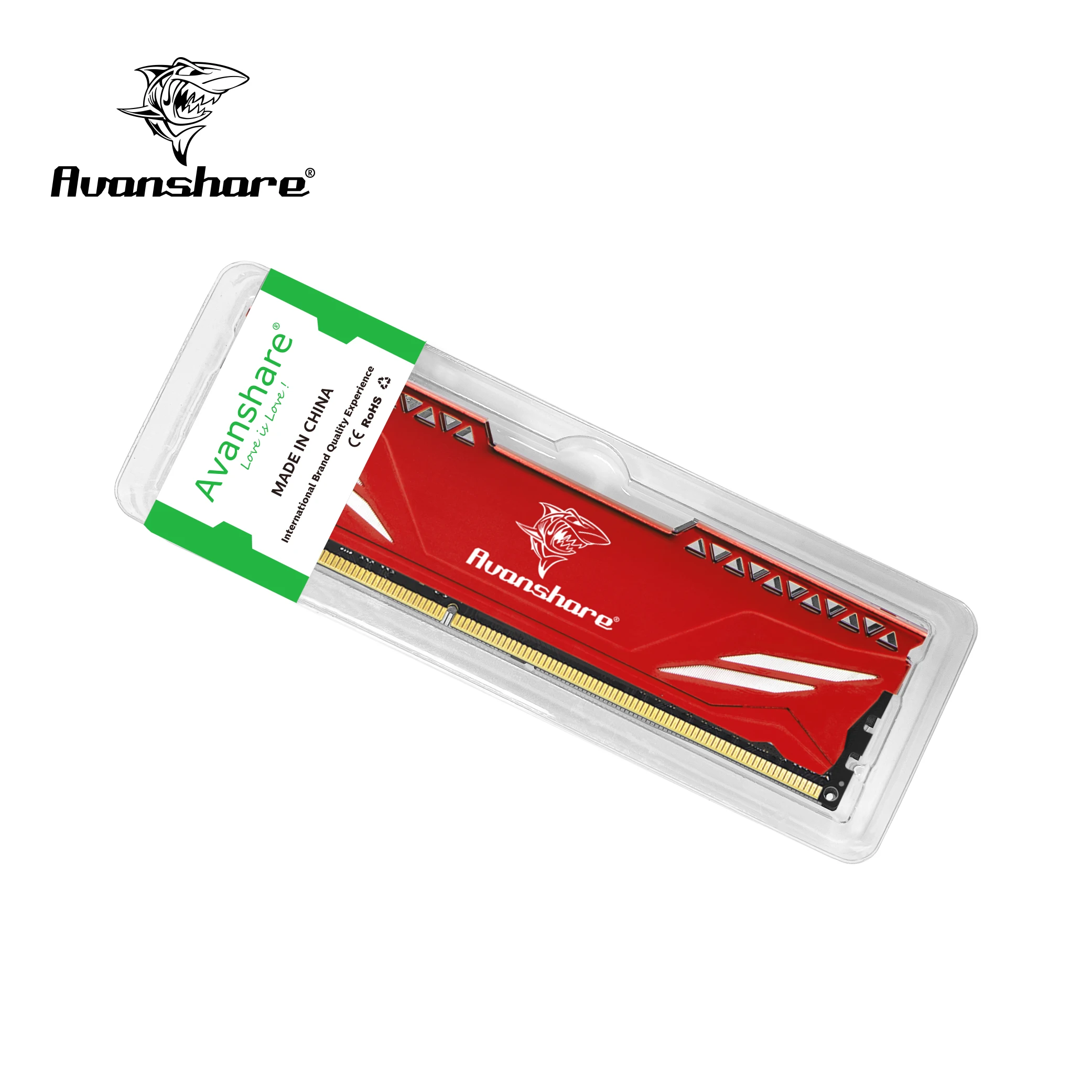 데스크탑 컴퓨터용 Avanshare 램 메모리, DDR3 4GB, 8GB, 1600MHz, 1333Mhz, PC3-10600 12800 DIMM, 방열판 레드 포함 인텔 및 AMD용