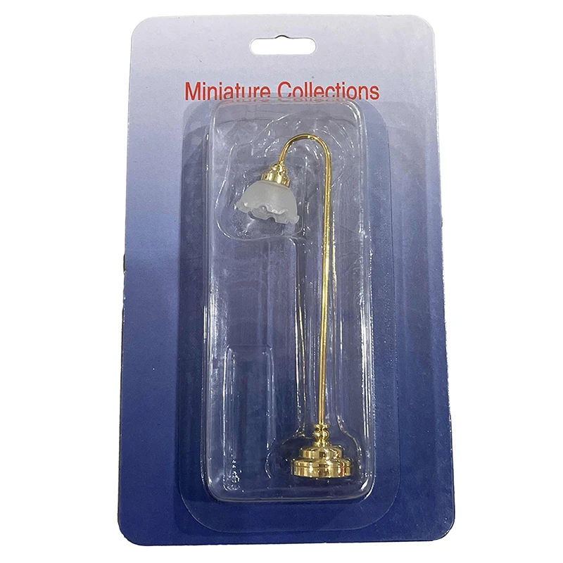 1/6 1/12 Dollhouse Miniature LED Floor Lamp Battery Operated With ON/OFF Switch 3
