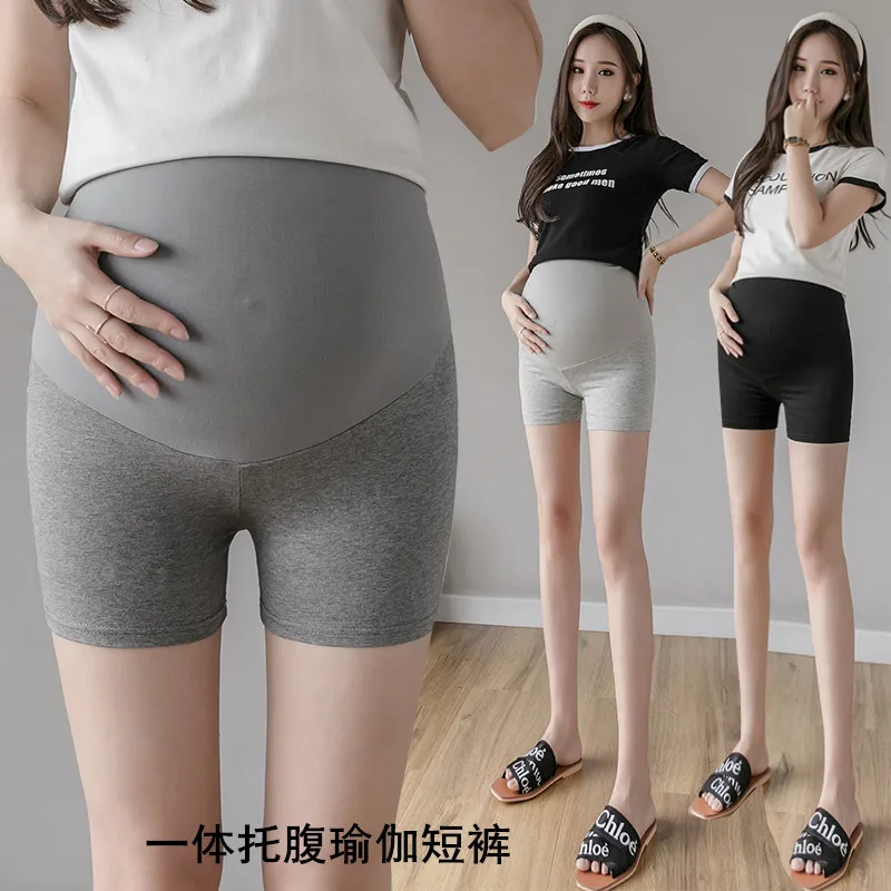 Maternity Leggings Summer Cotton Maternity Short Legging Seamless High Waist Belly Underpants for Pregnant Women