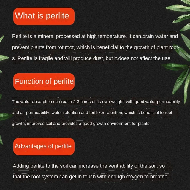 100G (1L) Perlite Pellet Konfigurálja A Tápanyag Talajnövény Óvodáját, Laza Talajszubsztrát Kerti Bonsai -Hoz - Image 6