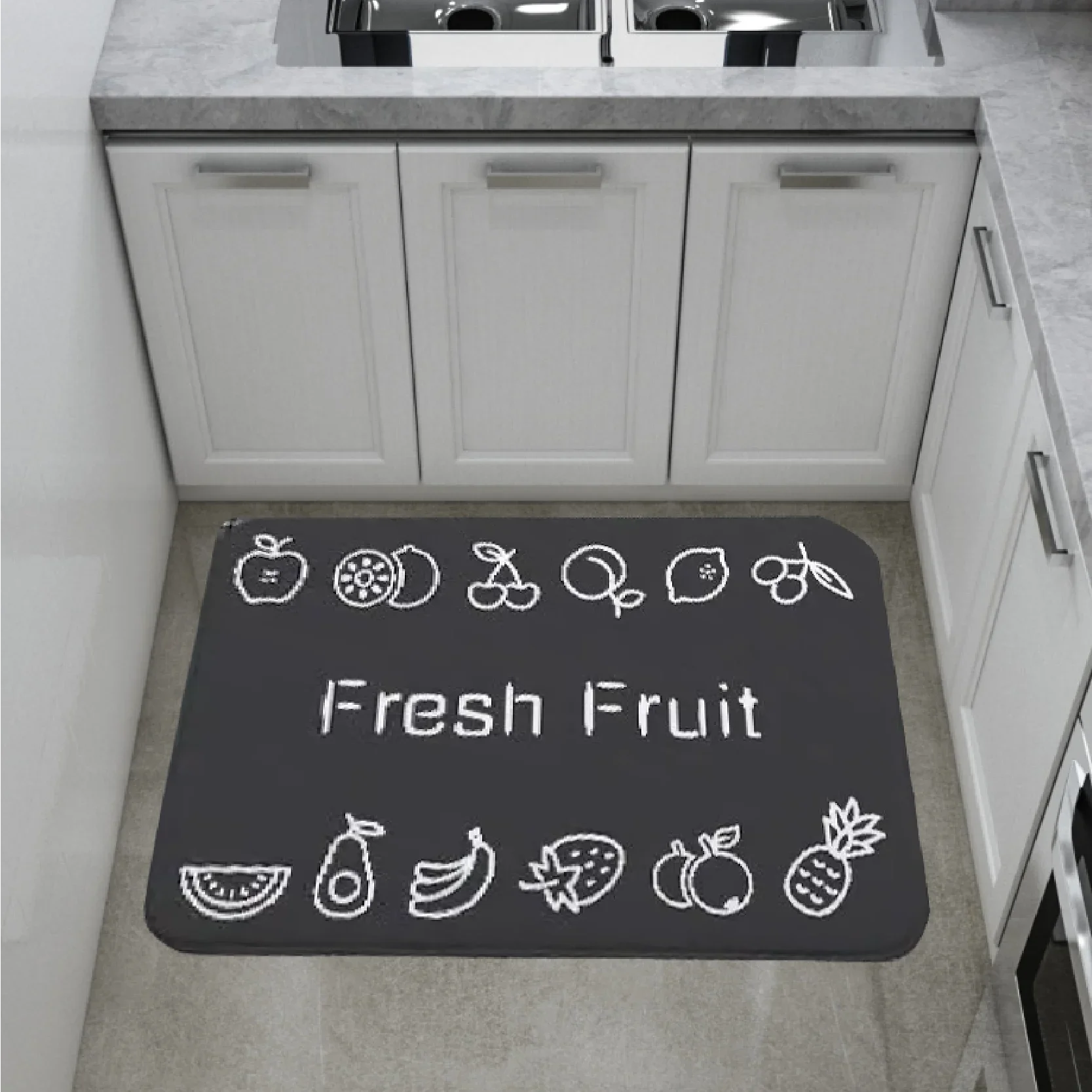 מזרנית משחק VIKAMA עם כלי בישול אינטראקטיביים, שטיח חינוכי ללא החלקה למטבח ולכיתות בישול לפעוטות