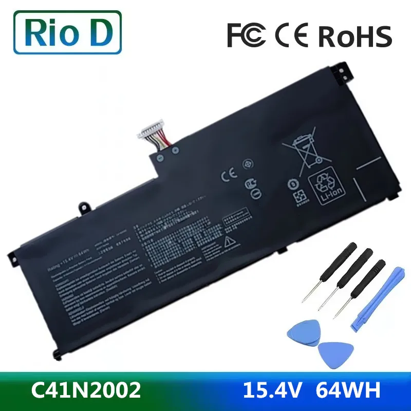 Bateria do Portátil para Asus Zenbook Pro 15 Ux535 Ux535l Ux535lh Ux535li Ux535lh-bh74 Ux535lh-bn002t 15.4v 64wh C41n2002