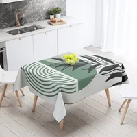 Morandi Ins Style Tablecloth Abstract Art Design 2025 New Geometric Pattern Decorative Tablecloth for Coffee Shop 2
