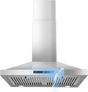 24/30 Inch Wall Mount 450CFM Stainless Kitchen Vent Gesture Sensing & Touch Control 3 Speed Range Hood 1