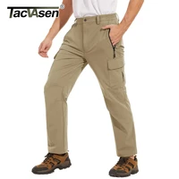 TACVASEN Lightweight Quick Dry Trousers Mens Fishing Climbing Pants Elastic Nylon Outdoor Hiking Cargo Pants Summer Work Trouser 1