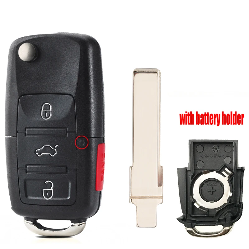 4 Tasti Di Ricambio Per Chiave Pieghevole Con Alloggiamento Vergine Compatibile Con Skoda: Fabia Octavia Rapid Roomstek Yeti Citigo Ecc. Telecomando Radio - Foto 9