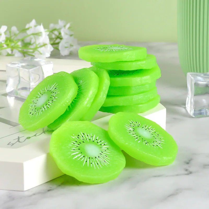 Fake Fruits Photography Artificial Kiwi Slice Fake Fruit Slices
