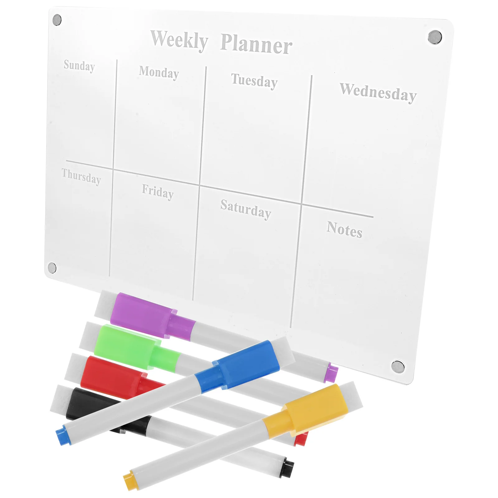 

Магнитная доска для ежедневного стирания, ежедневник, акриловая настенная доска, календарь, домашняя кухня, стираемый гибкий планшет для письма