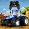 RC car toys RC Farm Tractor Trailer 1/24 2.4G Remote Control Engineering Construction Truck Farming Machine children boys gift 1