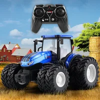 RC car toys RC Farm Tractor Trailer 1/24 2.4G Remote Control Engineering Construction Truck Farming Machine children boys gift 1