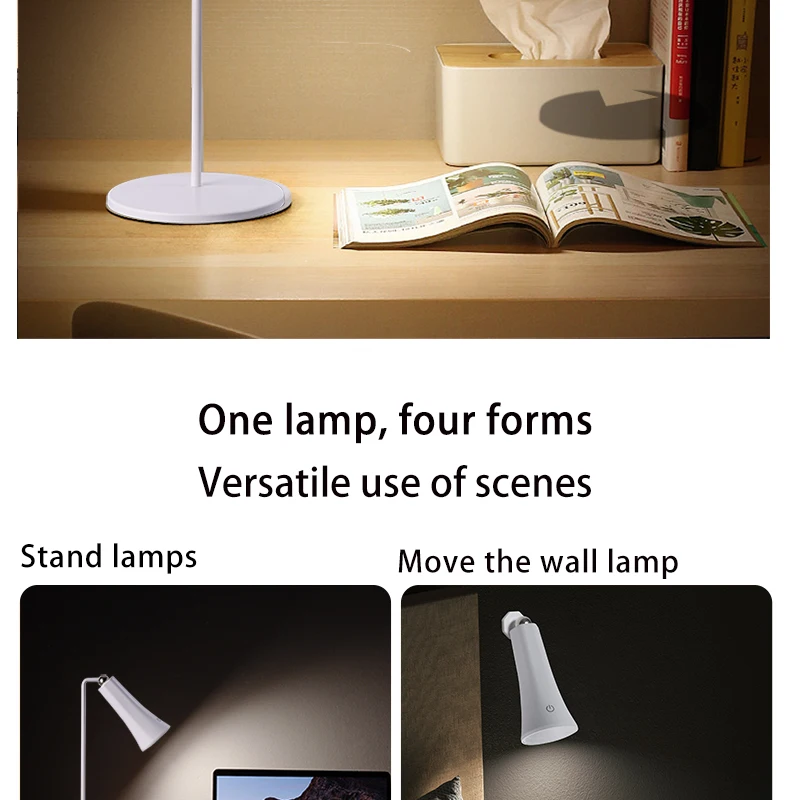 Description Picture 3 of itemPortable Rechargeable Lamp Bedside Table Room Decoration Bedroom LED Night Light Wireless Multi Function Desk Lamp Flashlight