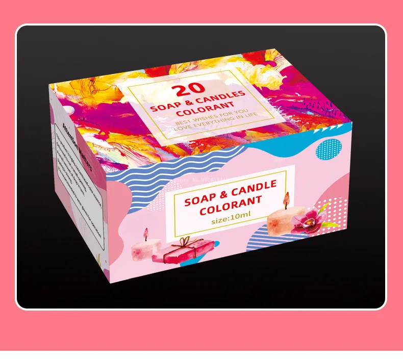 Description Picture 4 of item20 Colors High Concentration Handmade Candle Soap Color Essence Soybean Wax Pigment Aromatherapy Candle Pigment Dye DIY Material