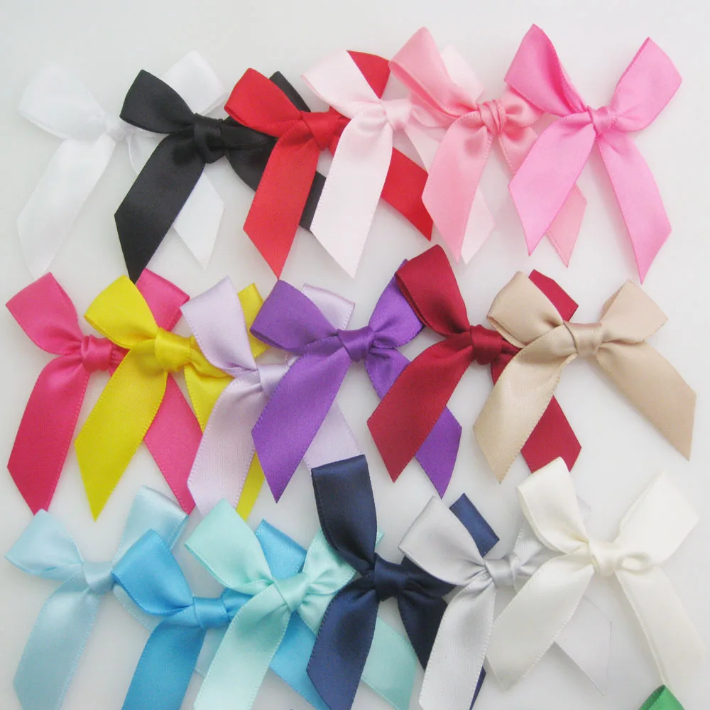 Ribbon Bows 5/8" Satin 6CM-7CM Multicolors 50Pcs Apparel Headwear Accessories Craft Ornaments satin ribbons,ribbon supplies,satin ribbon
