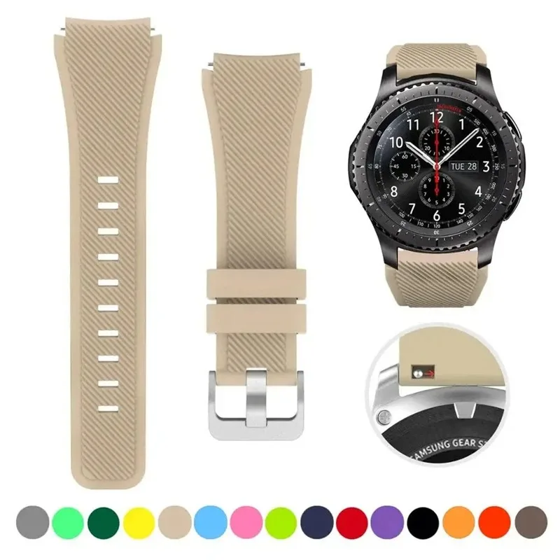 Universal 22mm Silicone Smartwatch Band Strap