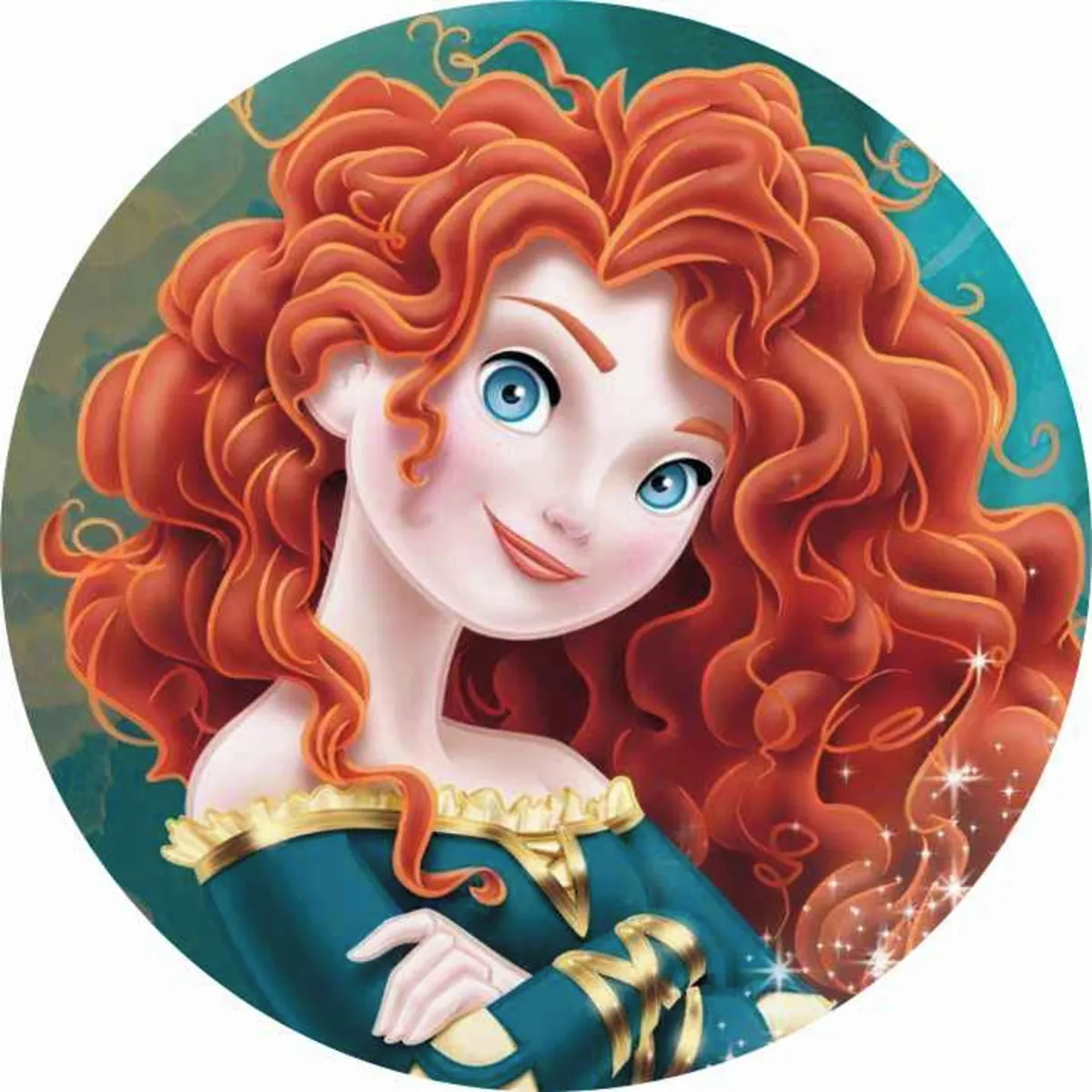 Prinzessin Merida Kreis Hintergrund Mutig Thema Verzauberte Wald Mädchen  Glücklich Geburtstag Party Runde Hintergrund Foto Studio Abdeckungen -  AliExpress, image size:1200x1200