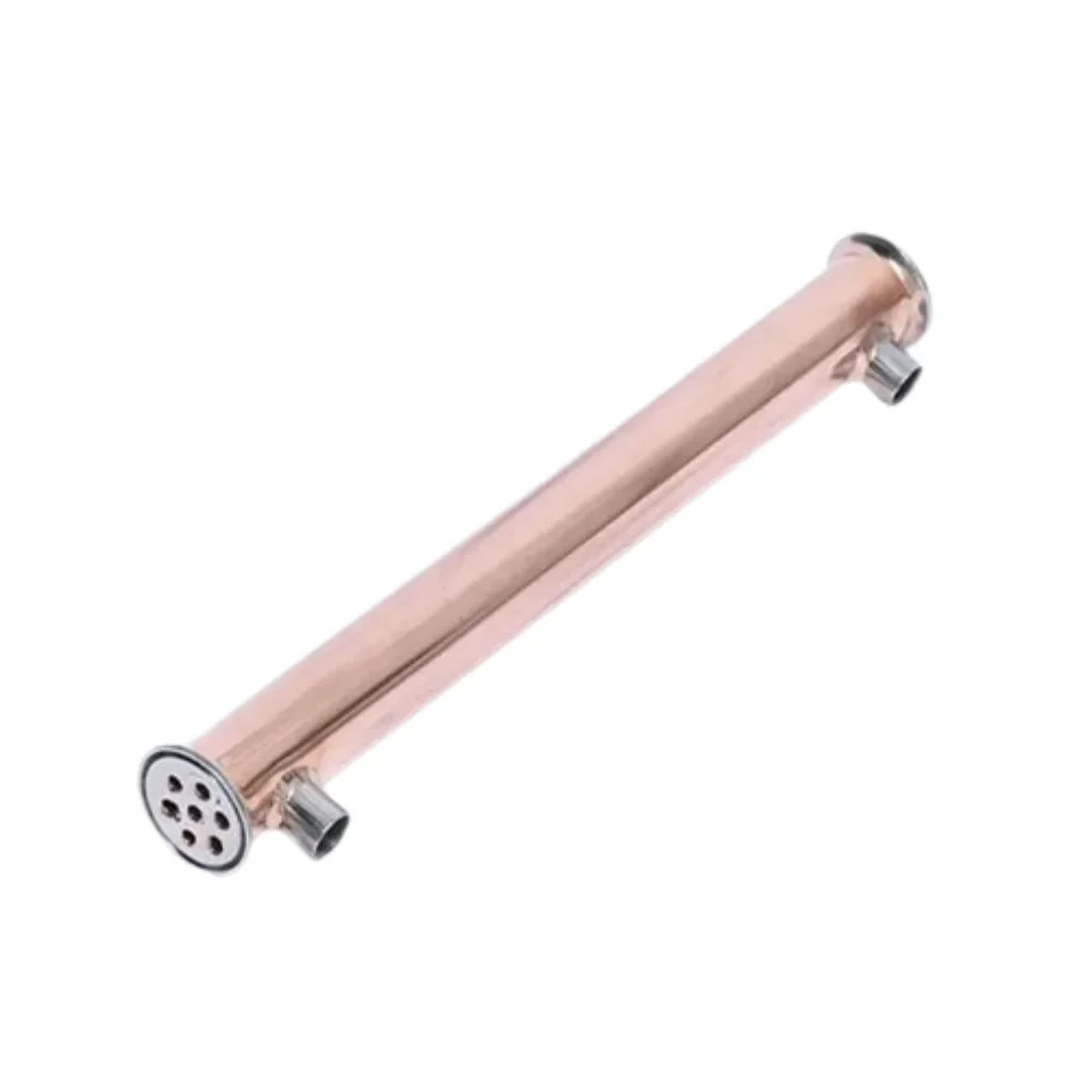 1.5"(38mm)OD50.5mm L = 500mm Copper Condenser 3 Pipes Inside ID 12mm Connection Internal Thread 1/2" Copper Distiller Condenser