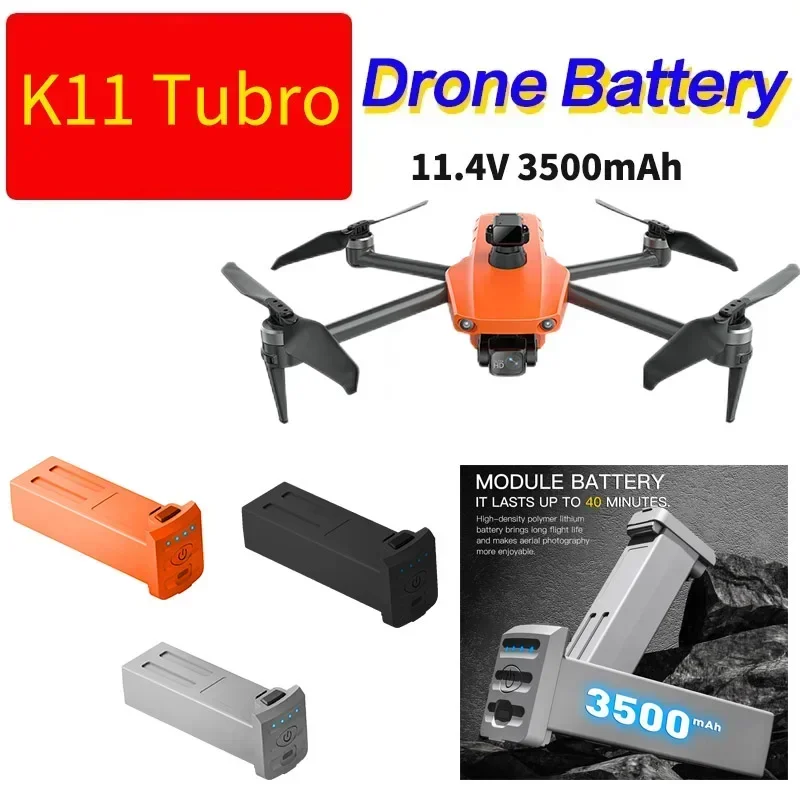 Batterie Drone 7.6V 3000mAh - Lot 1/2/3 - Orange/Gris/Noir