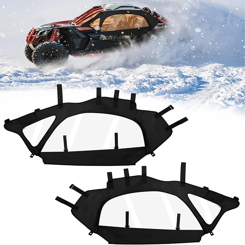 X3 Soft Upper Door Set Kit UTV Soft Cab Doors Top Enclosure Top Door Skin For 20
