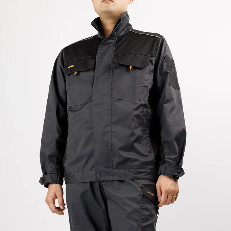 Multi-pockets Elastic Work Cargo Pants Men Wear-resistant Protective Safety Work Trousers