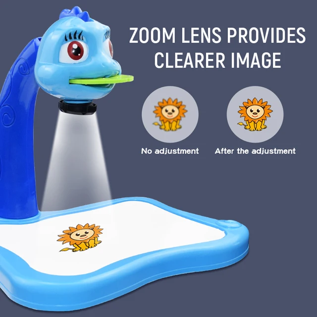 어린이 Led 프로젝터 아트 드로잉 테이블 장난감은 어린이들의 창의력과 색칠 공부를 돕는 제품