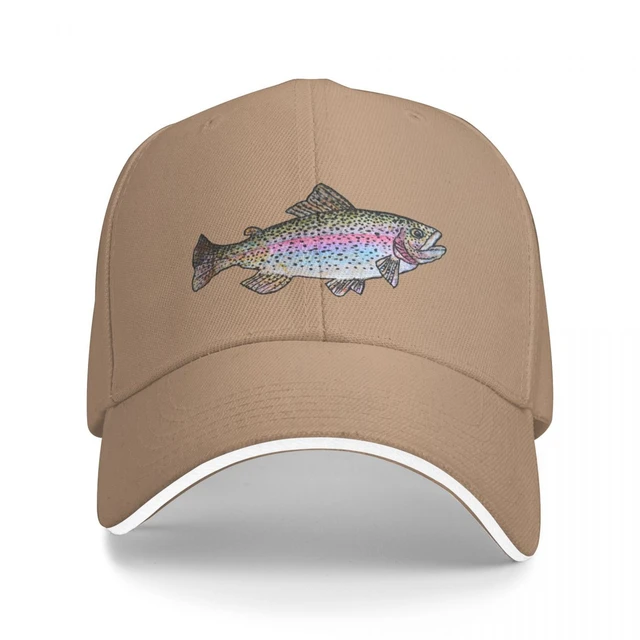 Rainbow Trout Fish Drawing Bucket Hat Baseball Cap Cap hat winter