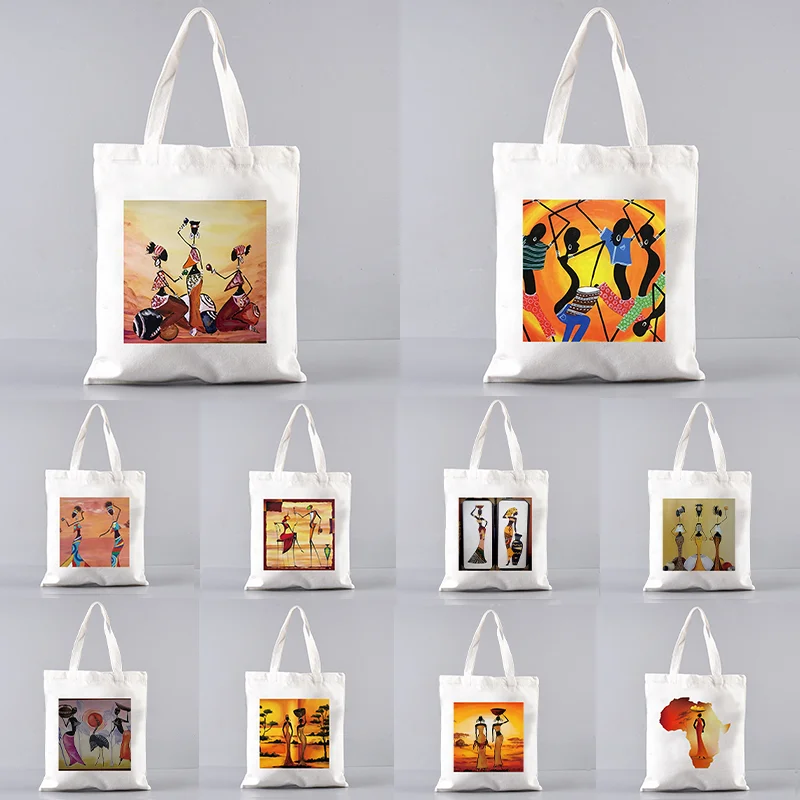 

Сумка-тоут женская холщовая с принтом листьев гинкго