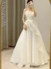 Robe De Mariee New Wedding Dresses Strapless Fashion Cheap Bride Dress Vestidos De Novia 2