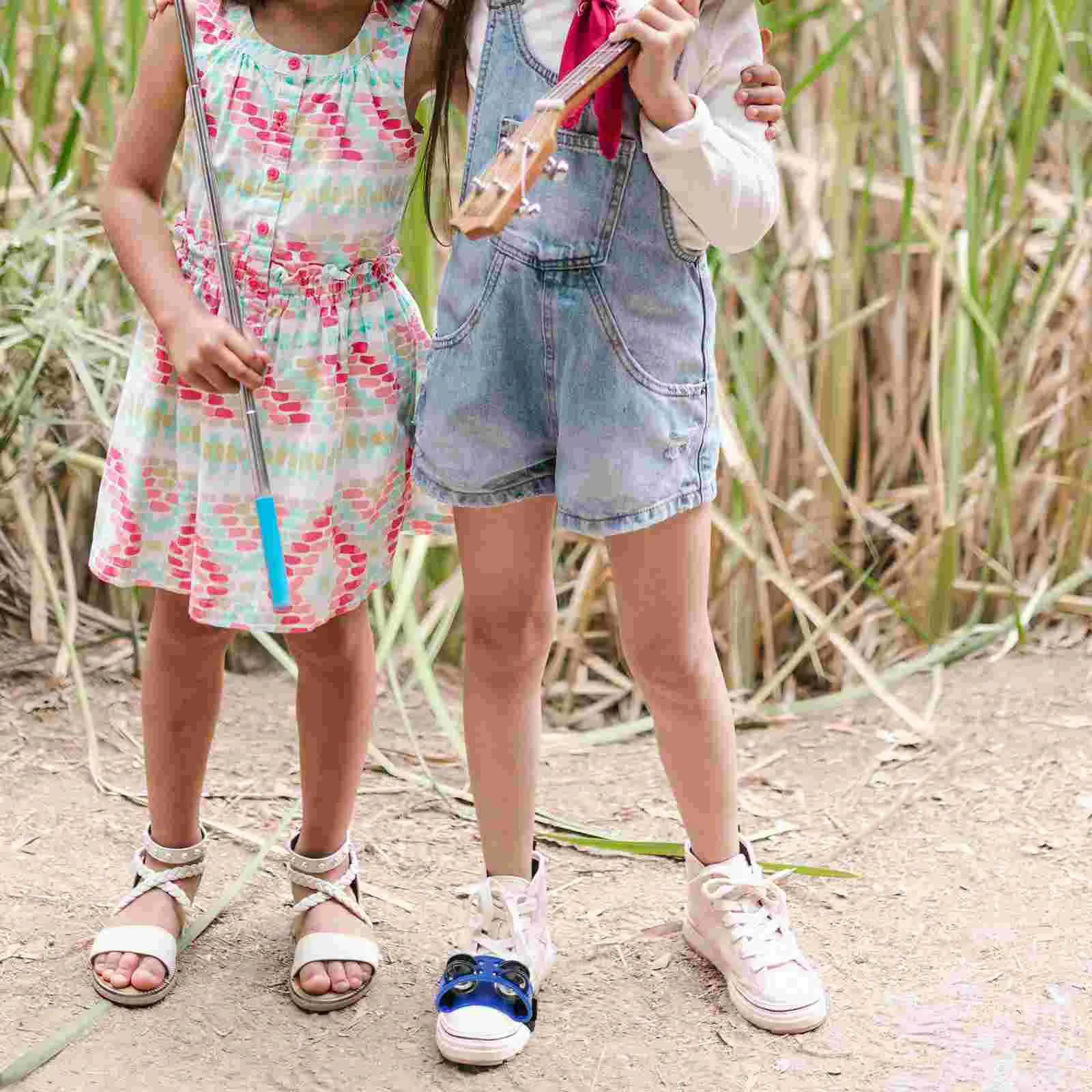 Foot Bell Jingle Bells Tambourine Shaking Music Enlightenment Kids Stage Perform Tool Musical Instrument Education