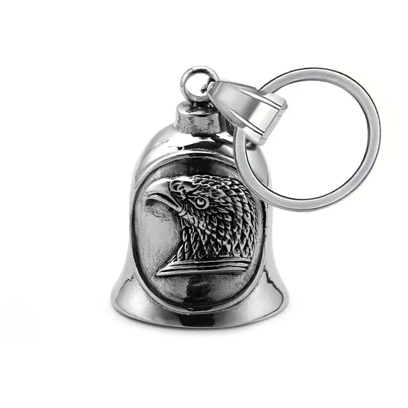 Lion King Pendant and Keychain with Uniquely Carved Bell - Retro Design