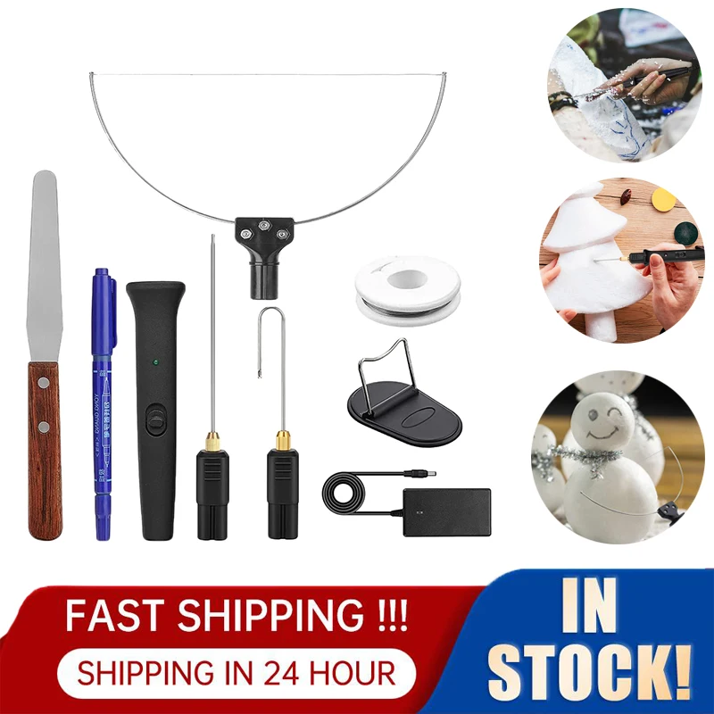 18WElectricFoamCutterKitFoamCuttingPen0300AdjustableTemperatureHotWireCutter
