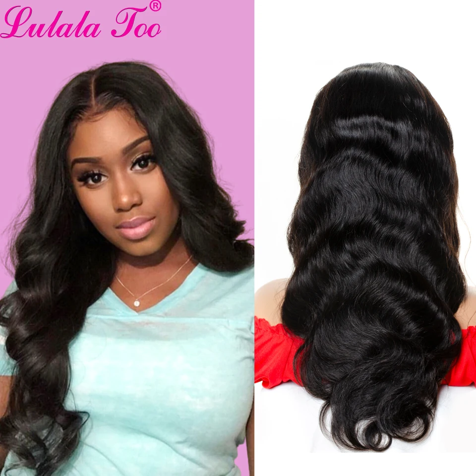4x4 Lace Closure Wig Body Wave Human Hair Wigs Brazilian 13x4 Lace Front Wigs PrePlucked Remy Hair HD Transparent Lulalatoo